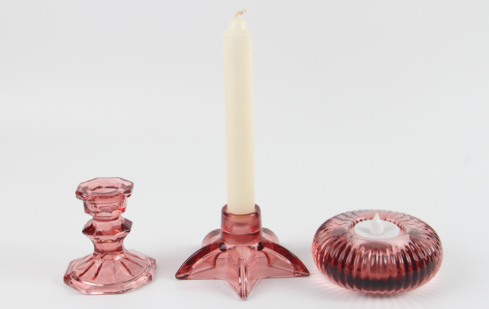 High8 octagonal candleholder JC five-pointed star candleholder Round flat verticalstrip candleholder