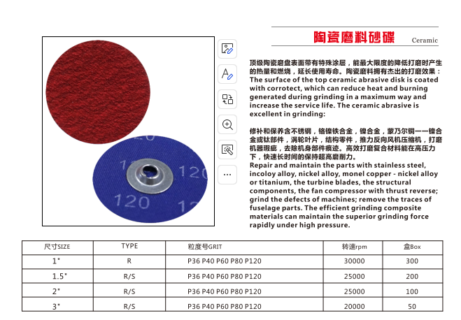 Ceramic sanding sanding ceramic