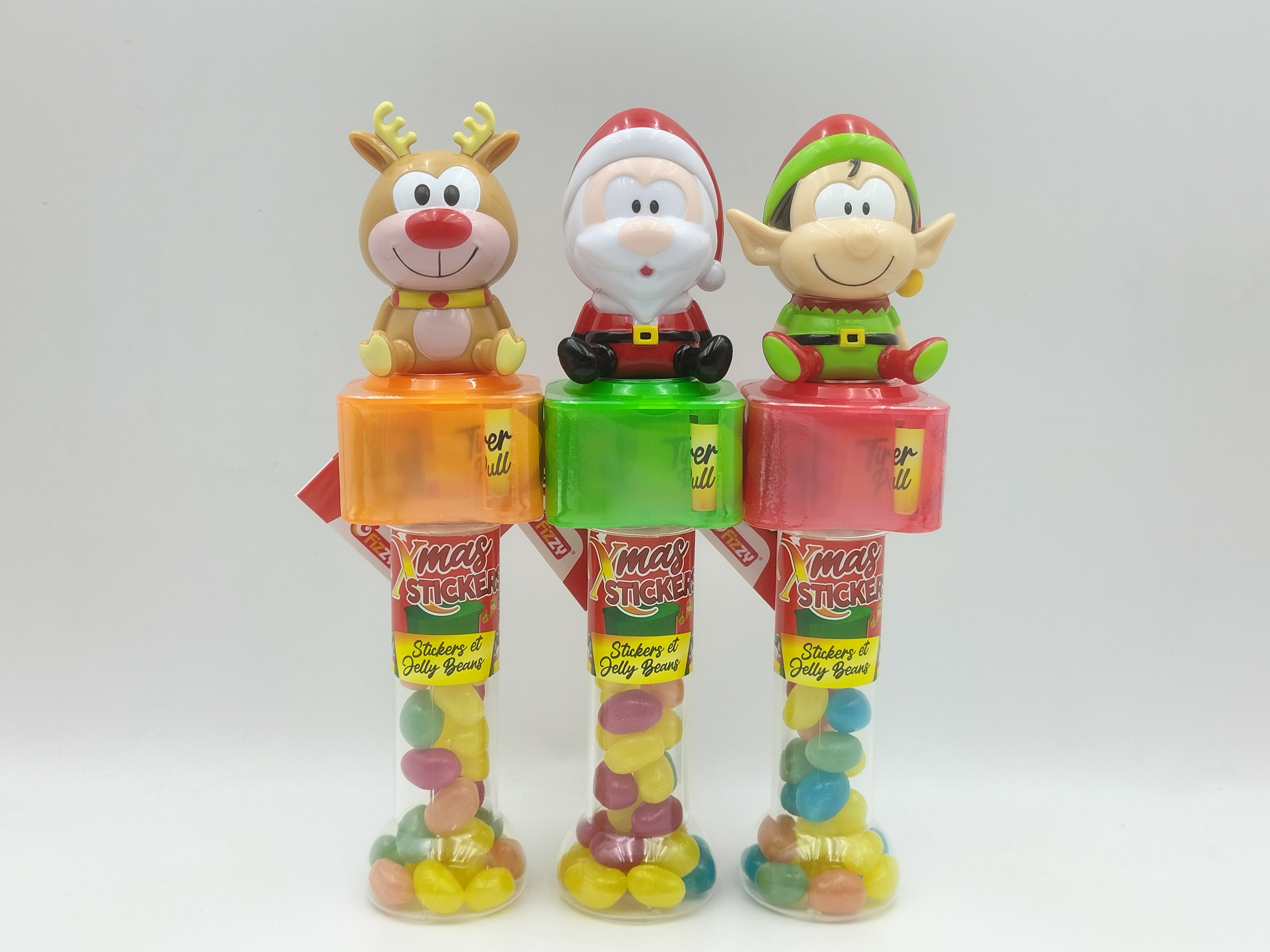 X'mas Sticker Dispenser with Jelly Beans