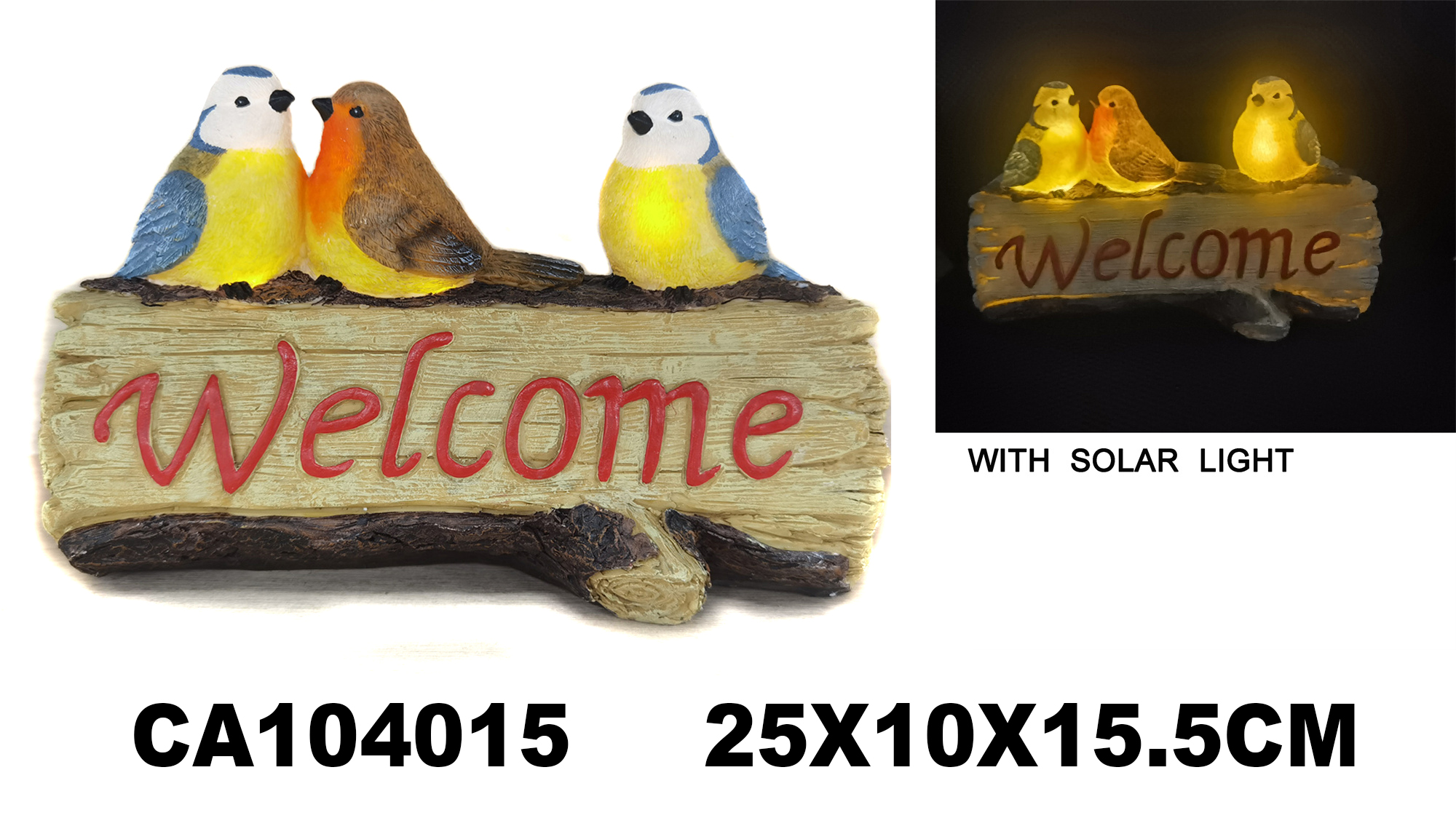 poly resin solar light