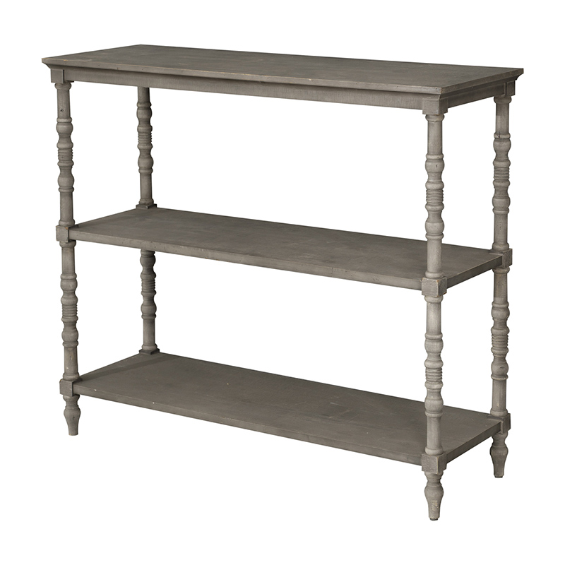 Country 2-Shelf Console Table