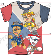 Boys' cotton printed short-sleeved T-shirt