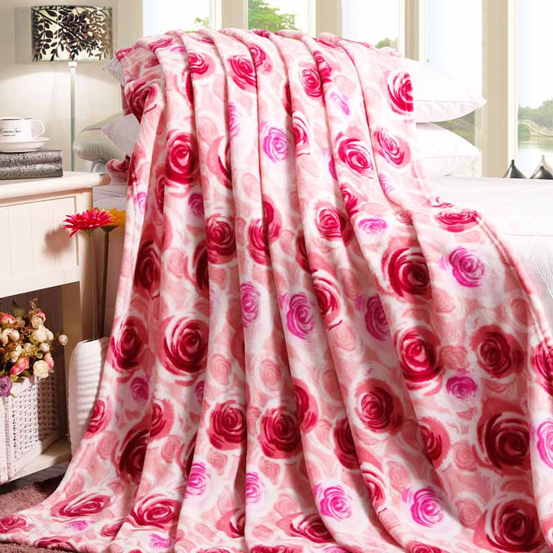 Flannel fleece blanket , coral fleece blanket