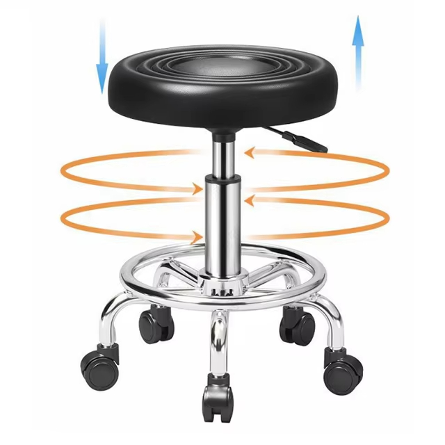 Circular rolling stool