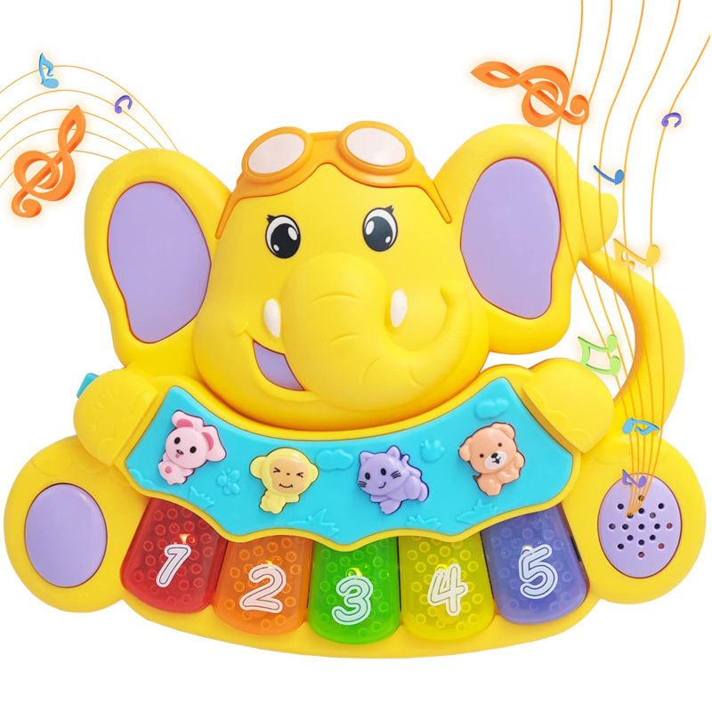 Elephant electronic organ set 2colors mixed (3*AA，not included batteries)