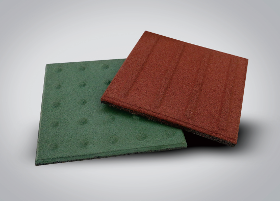 Sidewalk blind tactile Rubber brick