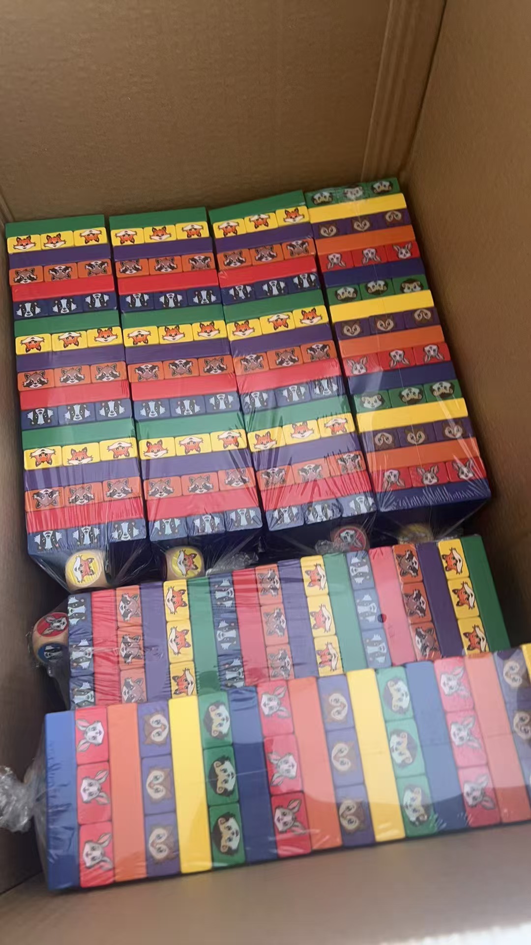 Wood bricks for gift