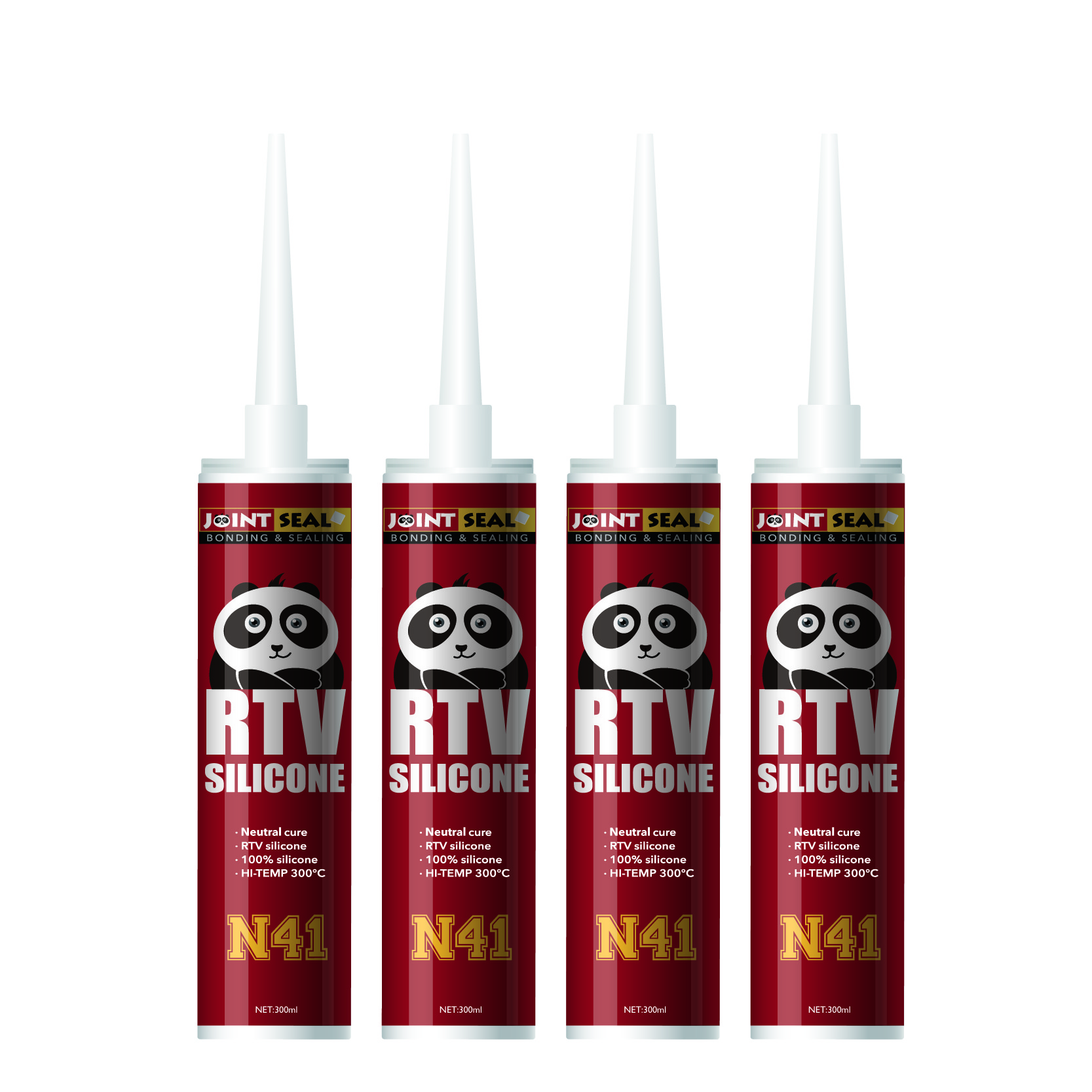 Neutral high-temperature silicone sealant