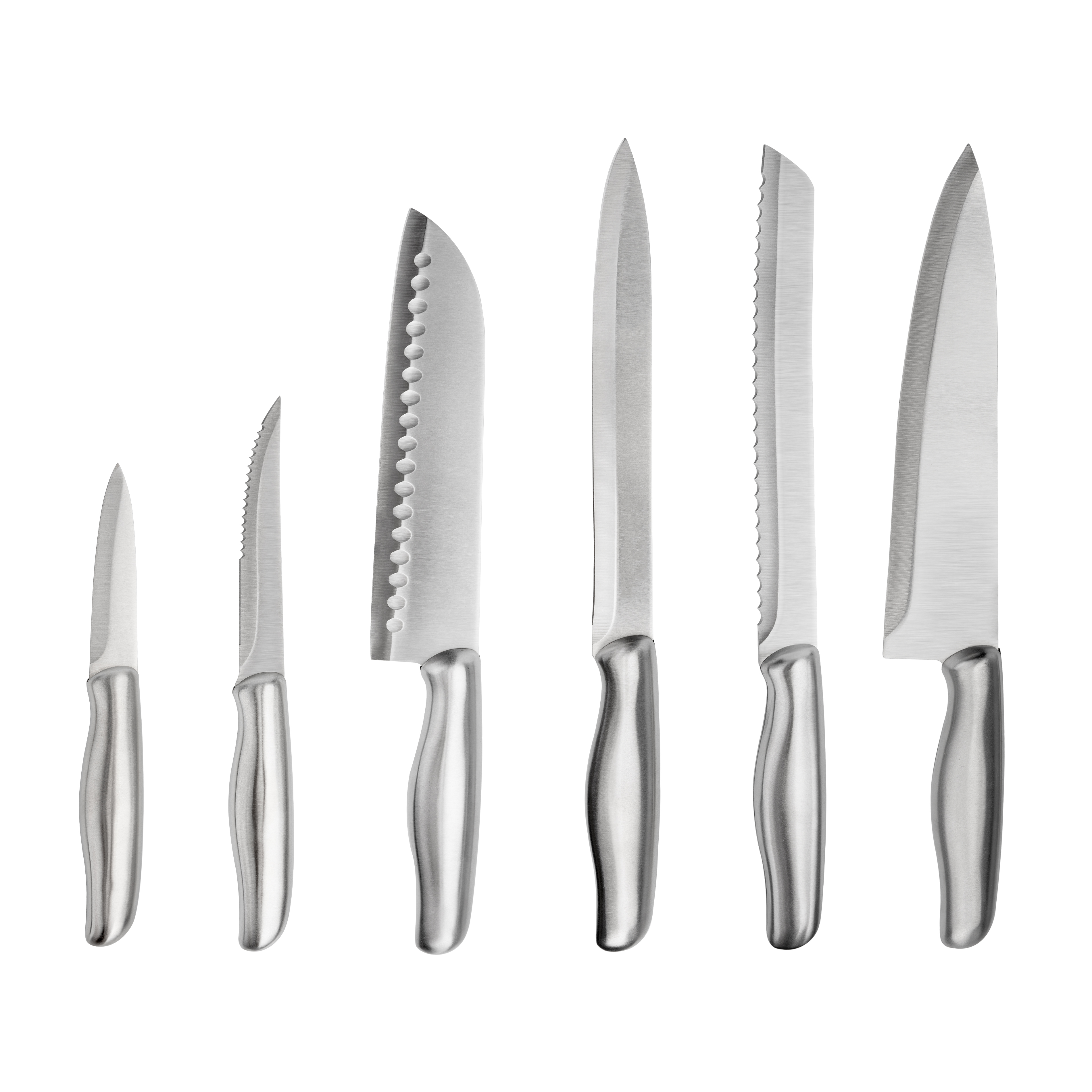 6-piece stainless steel kitchen knife set