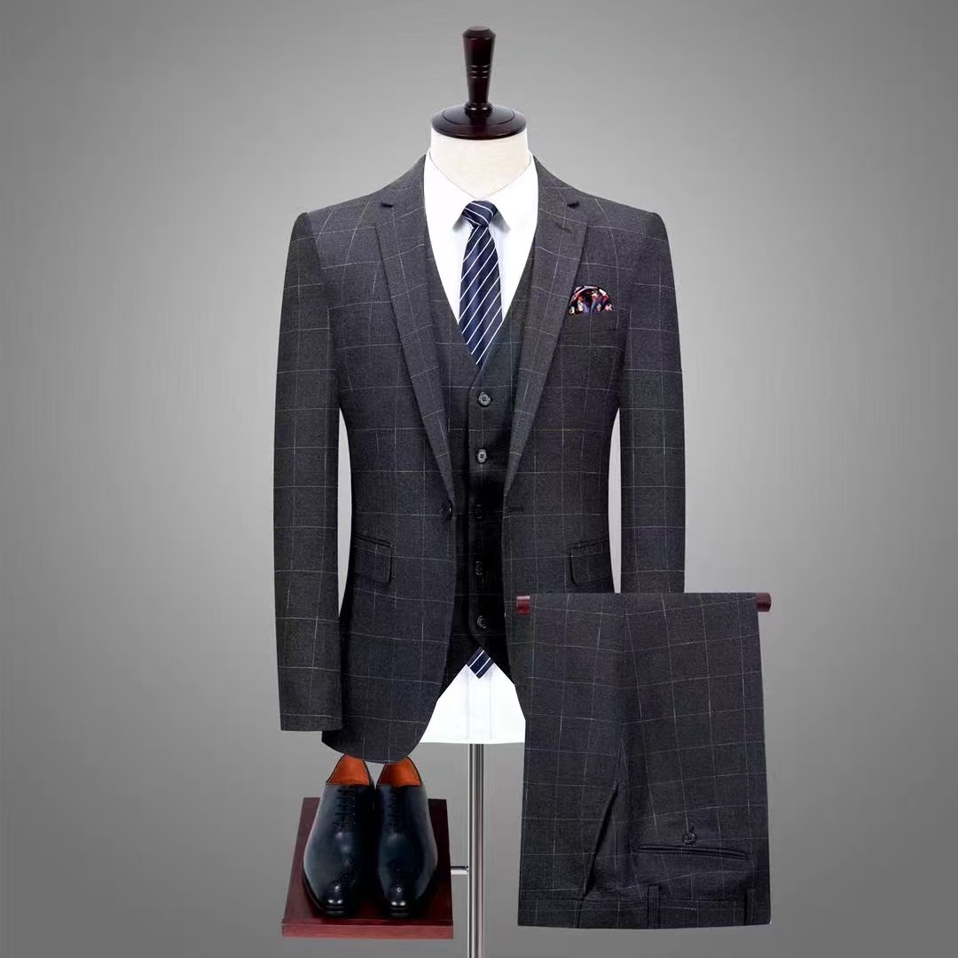 Men's Tailored Check Suit