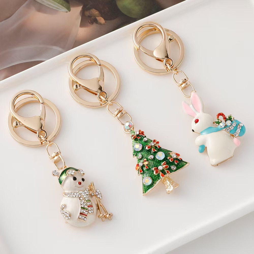 European and American Christmas series cute keychain