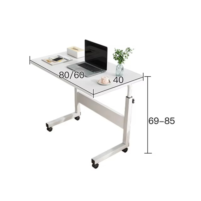 Laptop desk height adjustable table