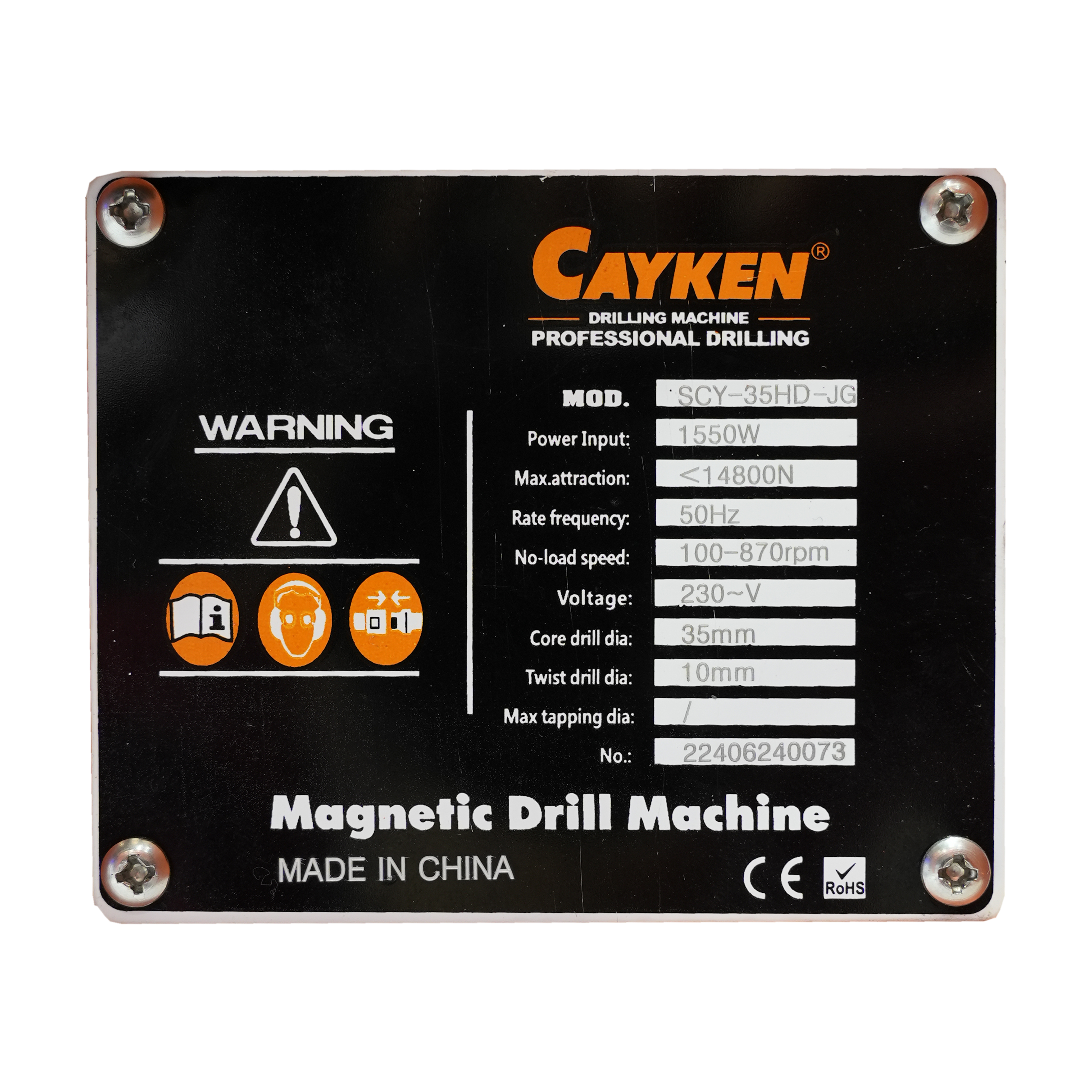 SCY-35HD-JG Magnetic Core Drill