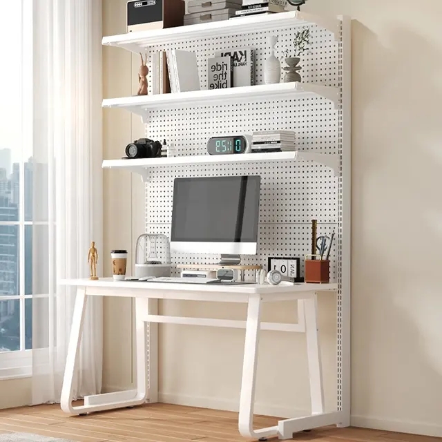Computer desk with bookshelf