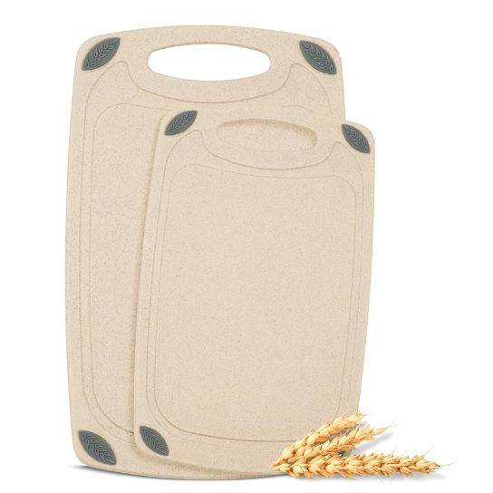 Double-sided cutting board set
