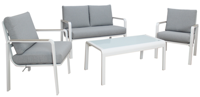 Alum. sofa set