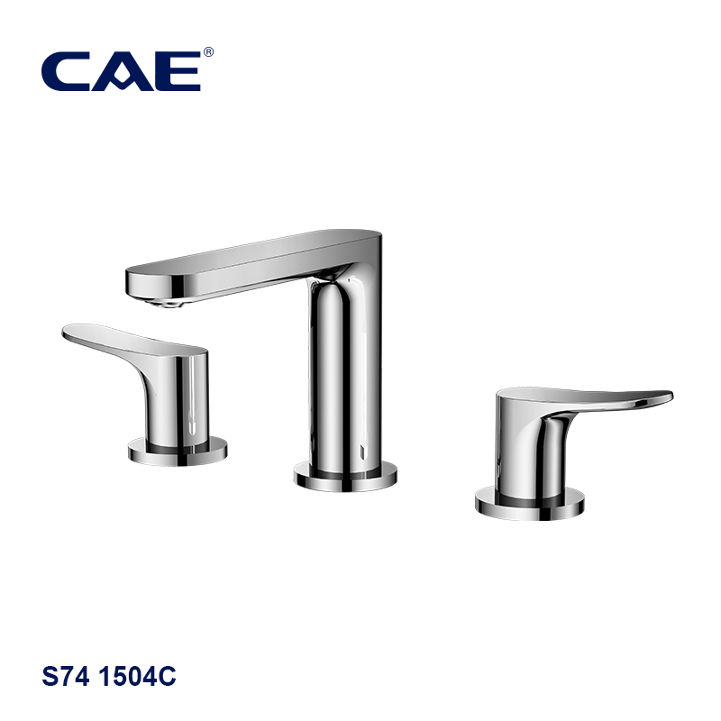 CAE Double-handle 8" widespread lavatory faucet S74 1504C