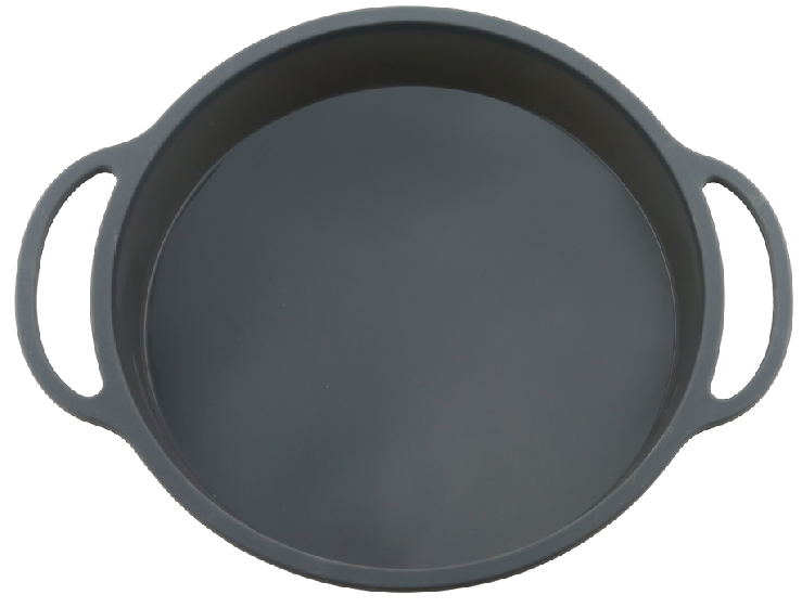 Silicone with a rigid rim round