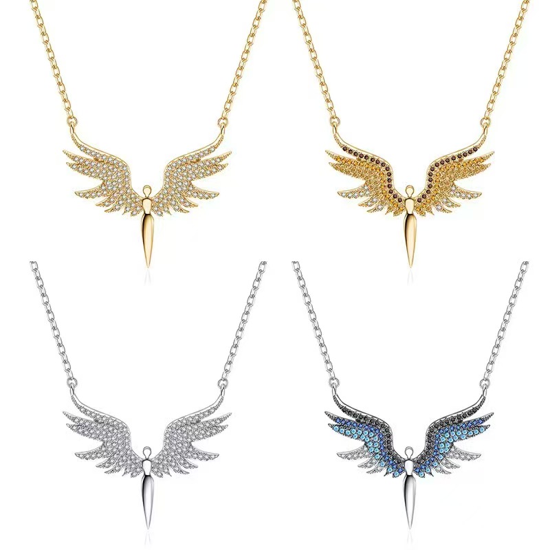 New Cross border Angel Wing Necklace from Europe and America