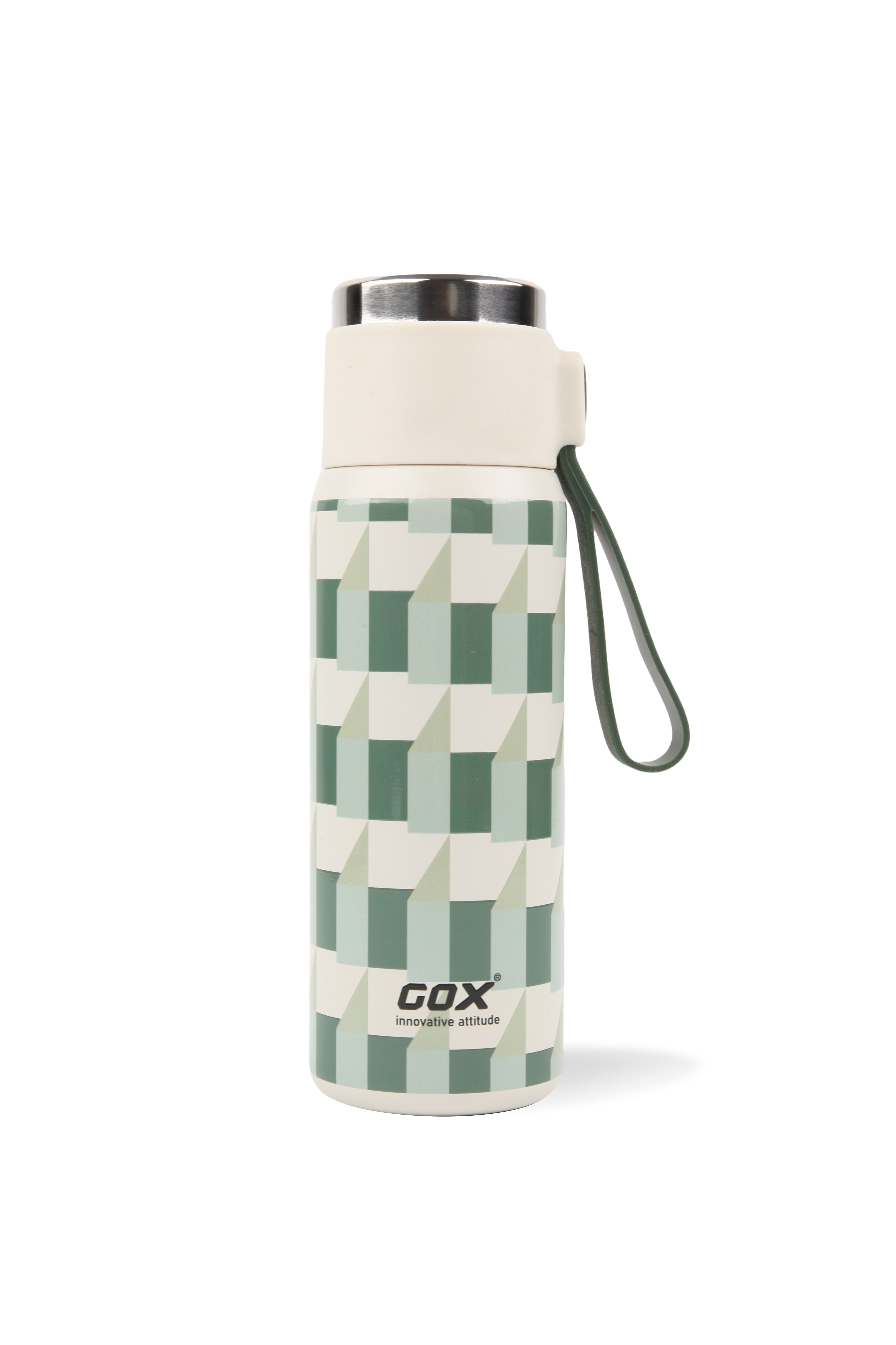 GOX Vacuum Insulated Thermal Stainless steel Flask with Carry Friendly Handle