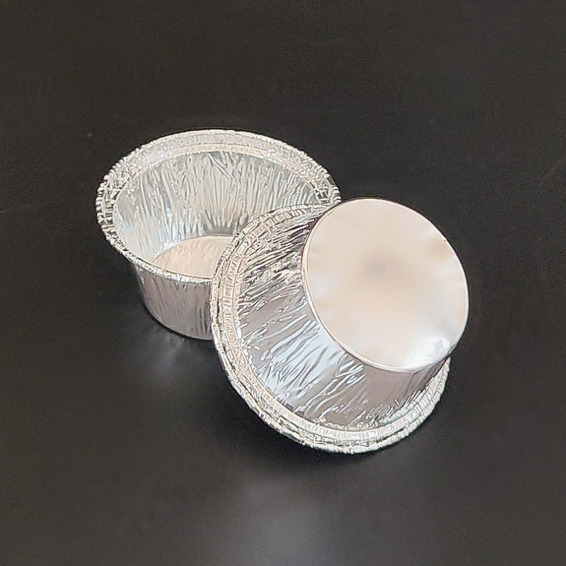 Mini Aluminum Tart Cups, Food-Grade Material, Perfect for Baking Tarts, Puddings, and Desserts.