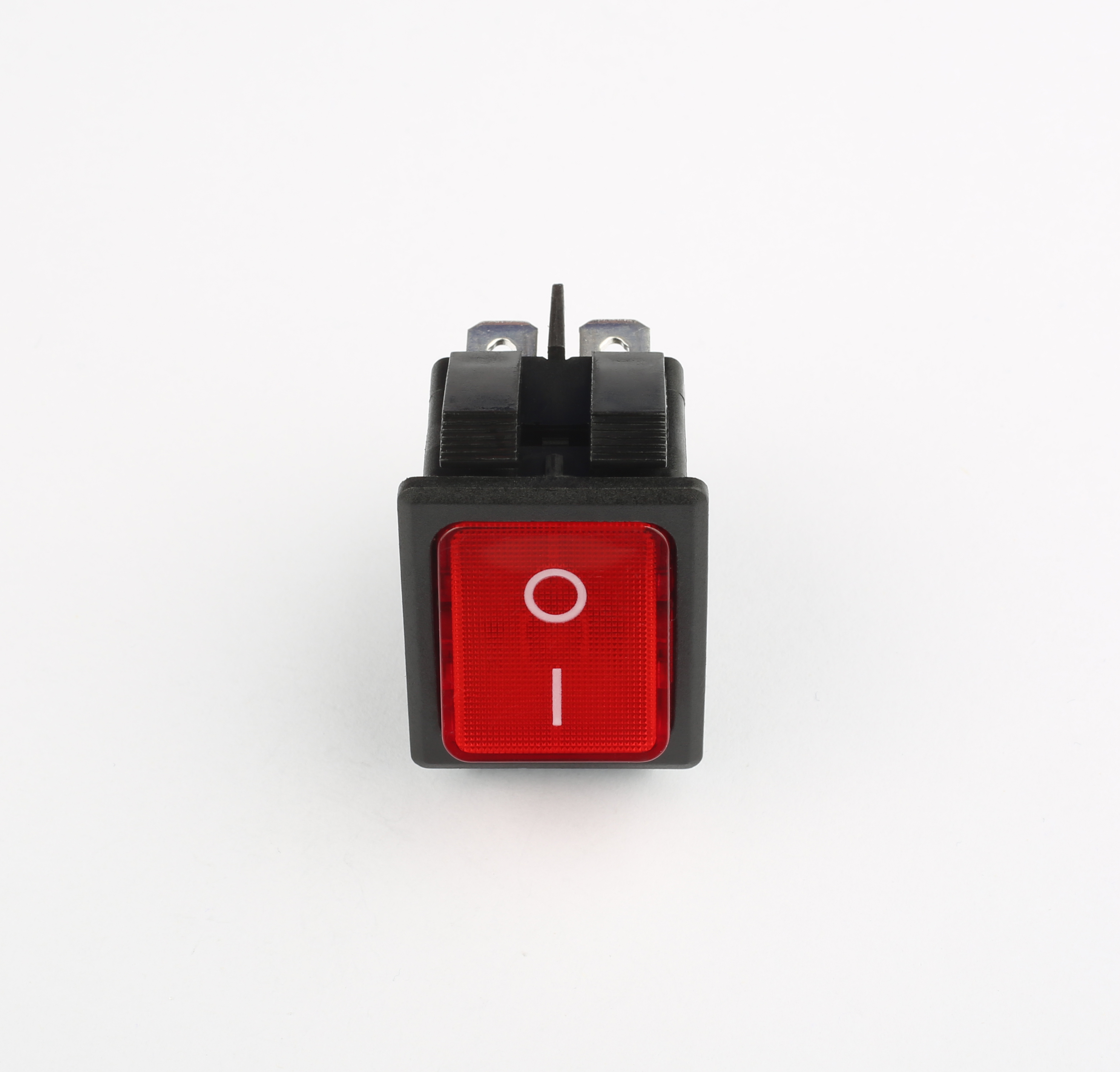 Zhongxing Wright High Quality 16A 250V DPST on off Red Illuminated Rocker Switch