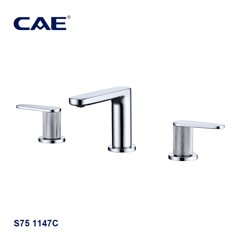 CAE Double-handle 8" widespread lavatory faucet S75 1147C