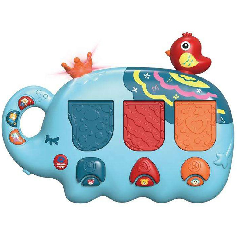 Cartoon elephant electronic organ set (3*AAA，not included batteries)