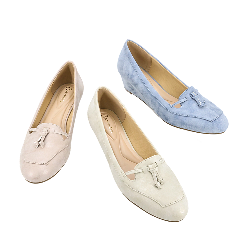 Custom Manufacturer Fashion Daily Walking Shoes Thick Sole Comfortable Platform Wedges Shoes