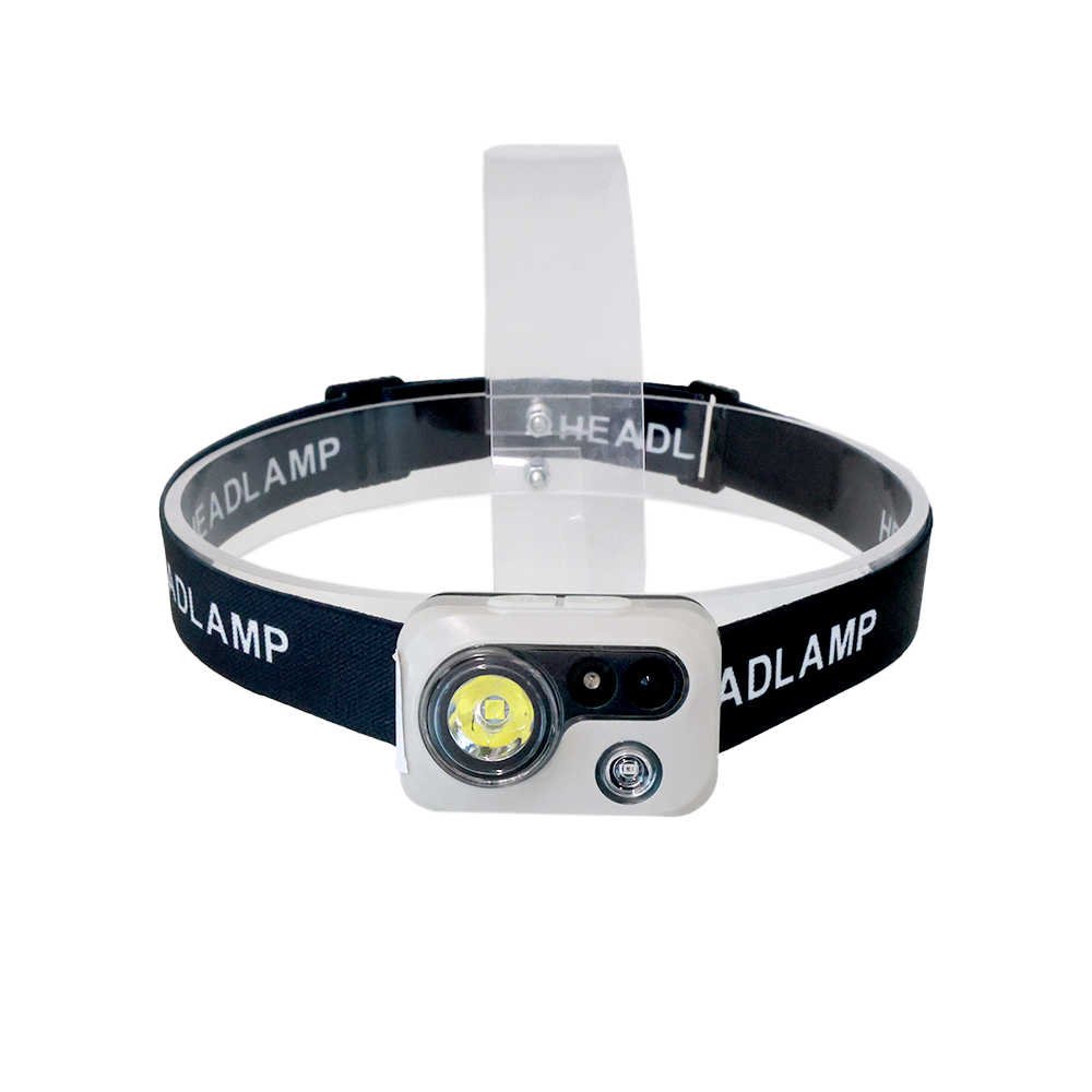 300 LM Camping Flashlight Headlight Silicone Sensor Head Lamp Light Type-c Rechargeable Led
