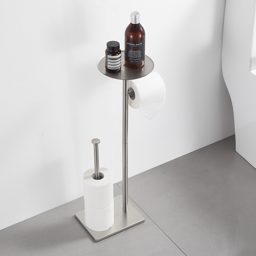 roll holder 304 Stainless Steel Toilet Paper Holder with phone shelf