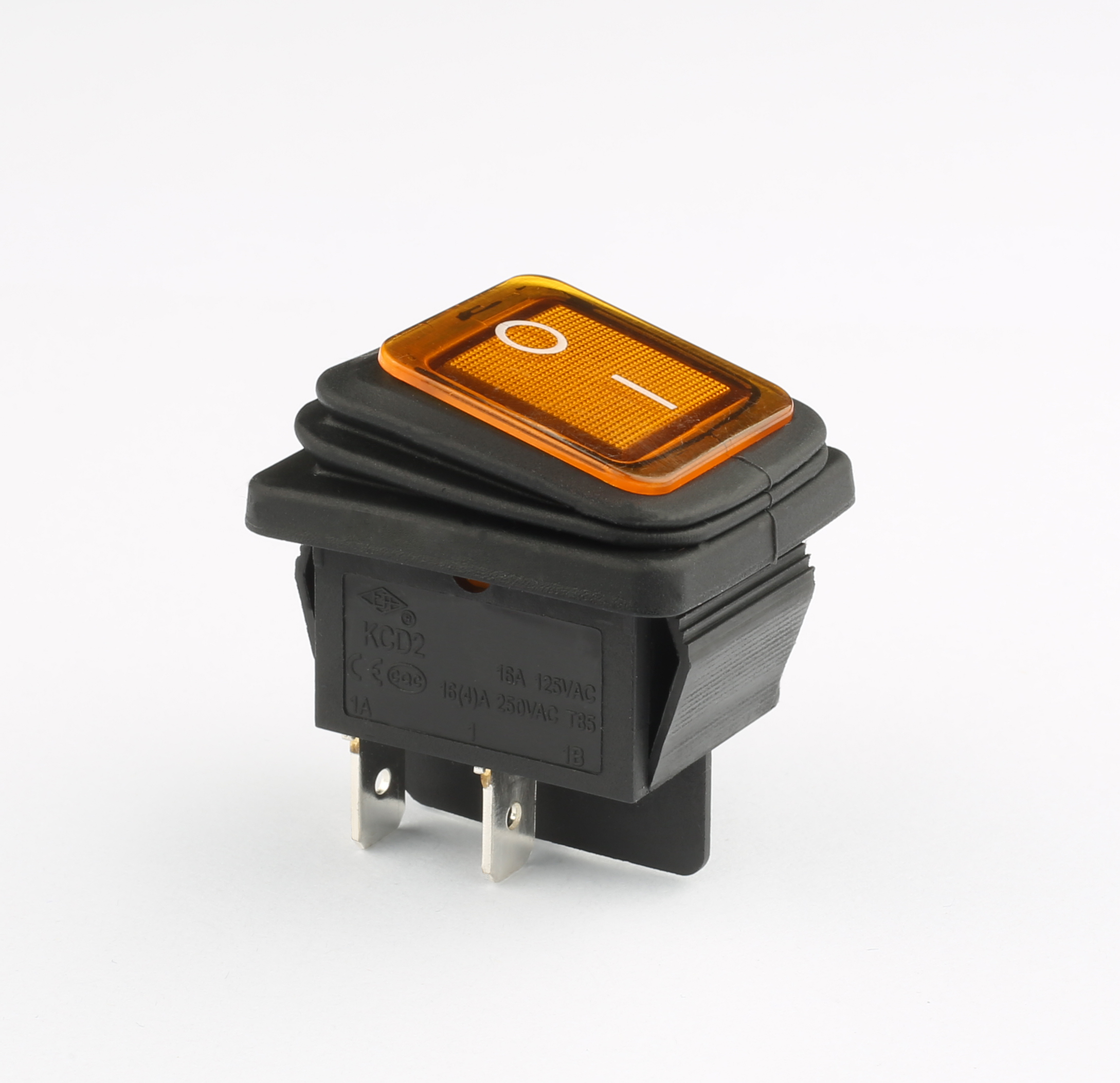 Zhongxing Wright DPST on off Waterproof Illuminated Rocker Switch 2/6/12/24/110/220V