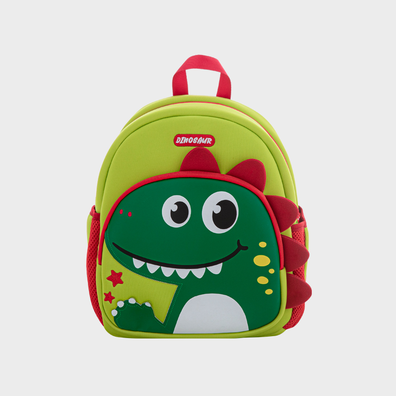 Neoprene Cartoon Dinosaur Print Kindergarten Backpack Cute Waterproof Backpack Children Backpack