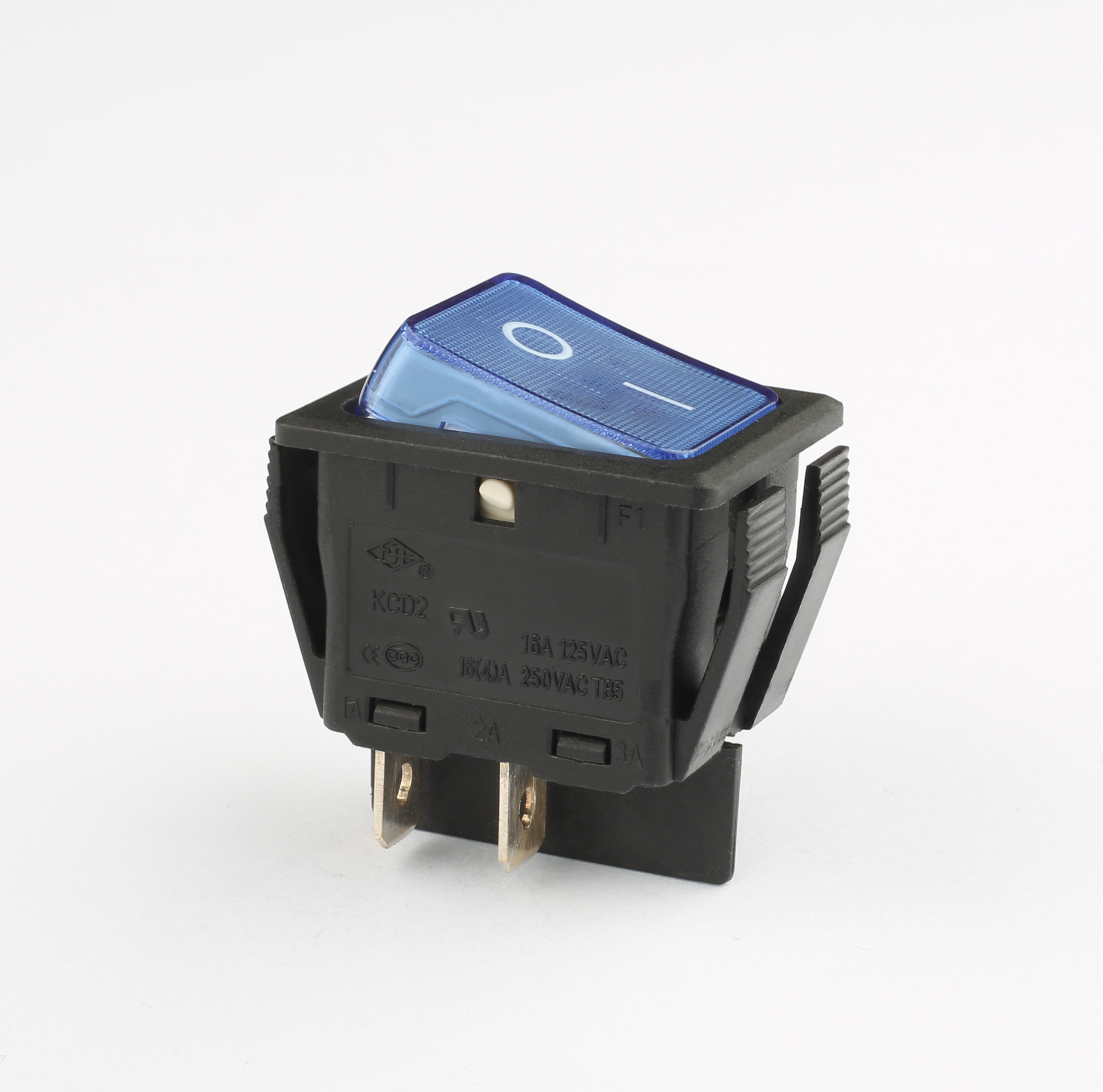 Zhongxing Wright 16A DPST on off Waterproof Illuminated Rocker Switch Blue White Green Red Yellow