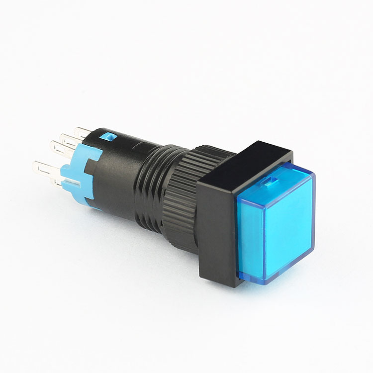 12mm 2no2nc 8 pin push button switch