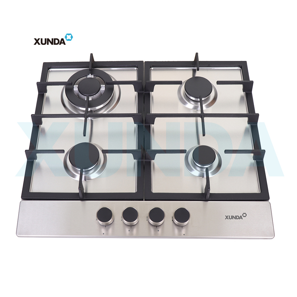 XUNDA 4 burners European style built in gas electric hot plate hob gas stove gas cooktops F4-S60L3B