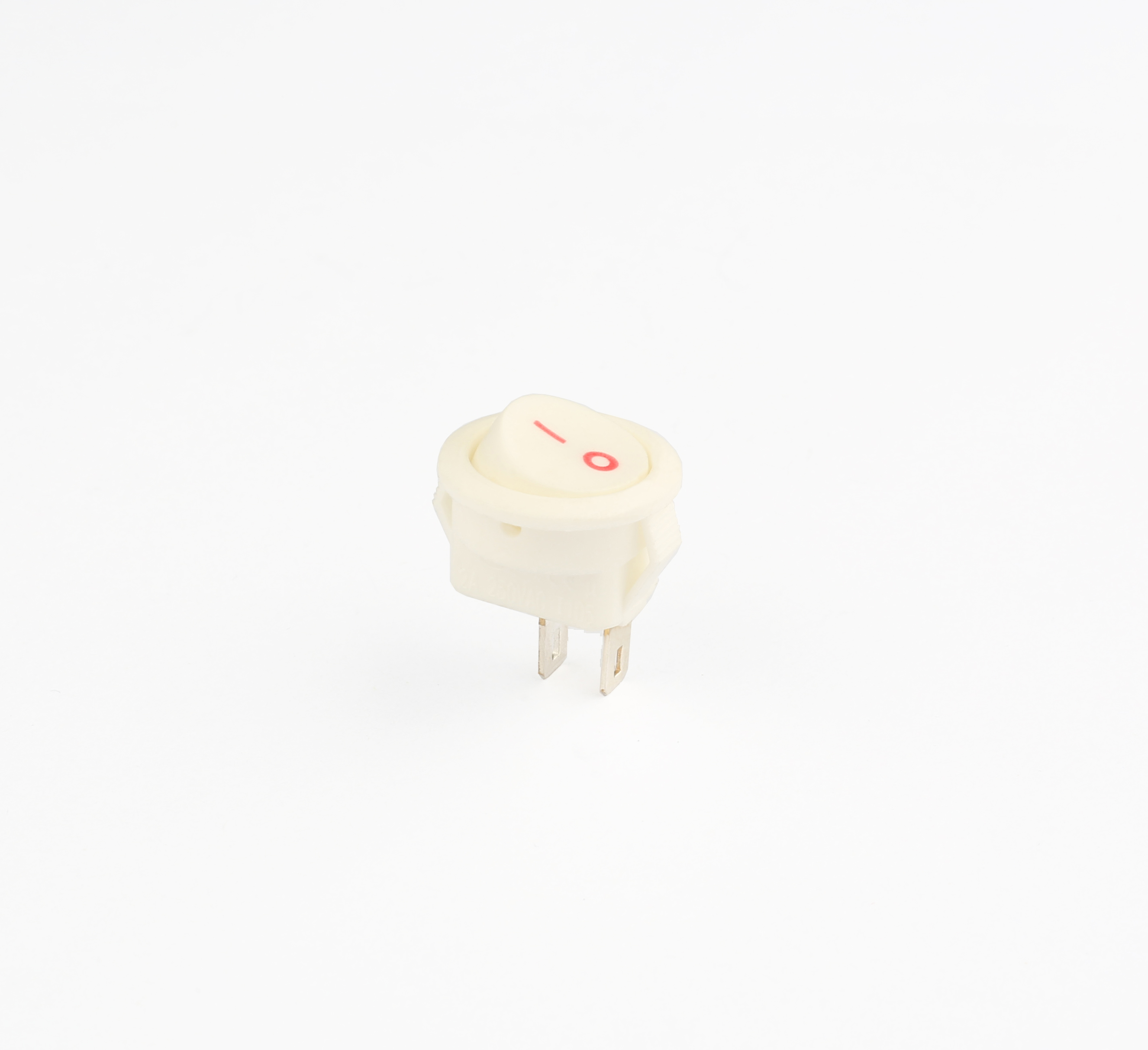 Zhongxing Wright Hot Sale 2A 250V 14mm White Round Mini Rocker Switch