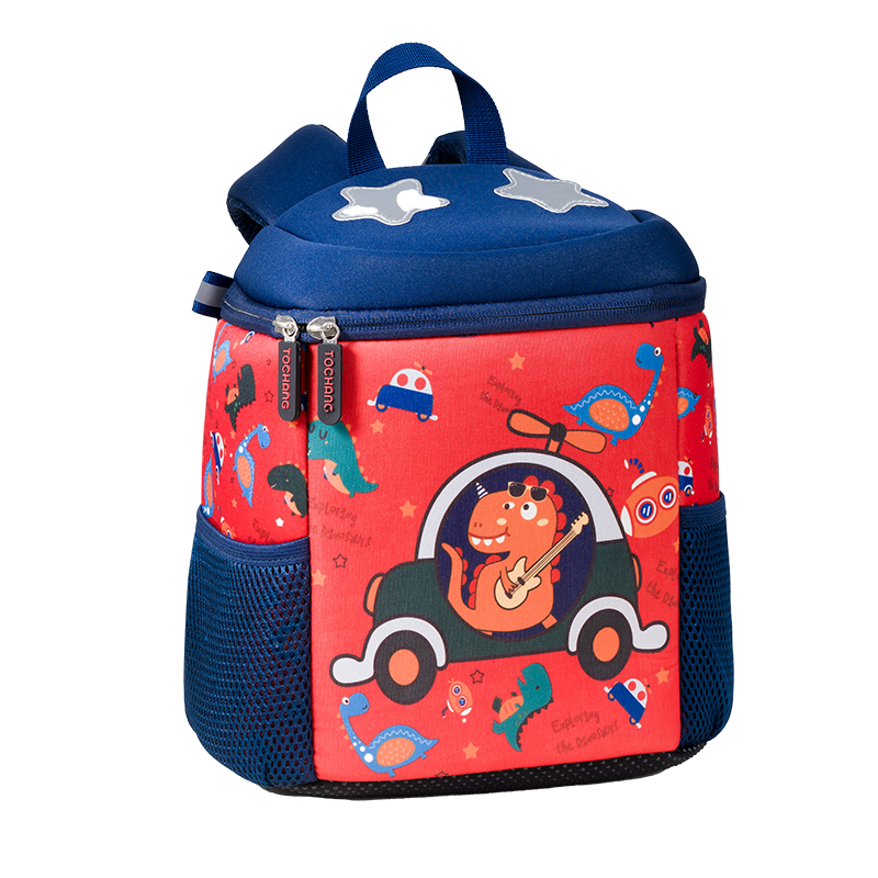 Neoprene Cartoon Animals Small Campus Bucket Backpack