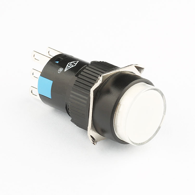 Factory supply 16mm momentary illuminated push button switch