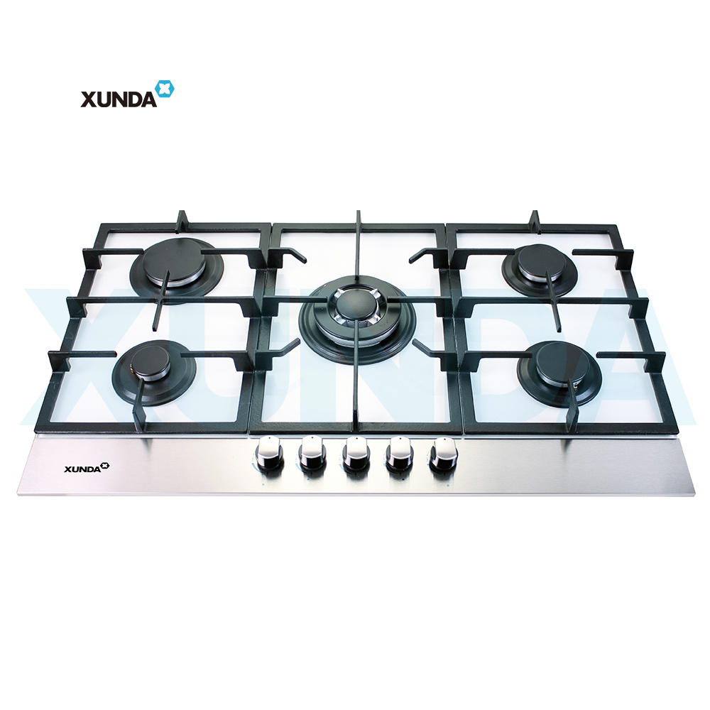 XUNDA 5 burners European style built in gas hob gas stove gas cooktops F5-B90M3BA