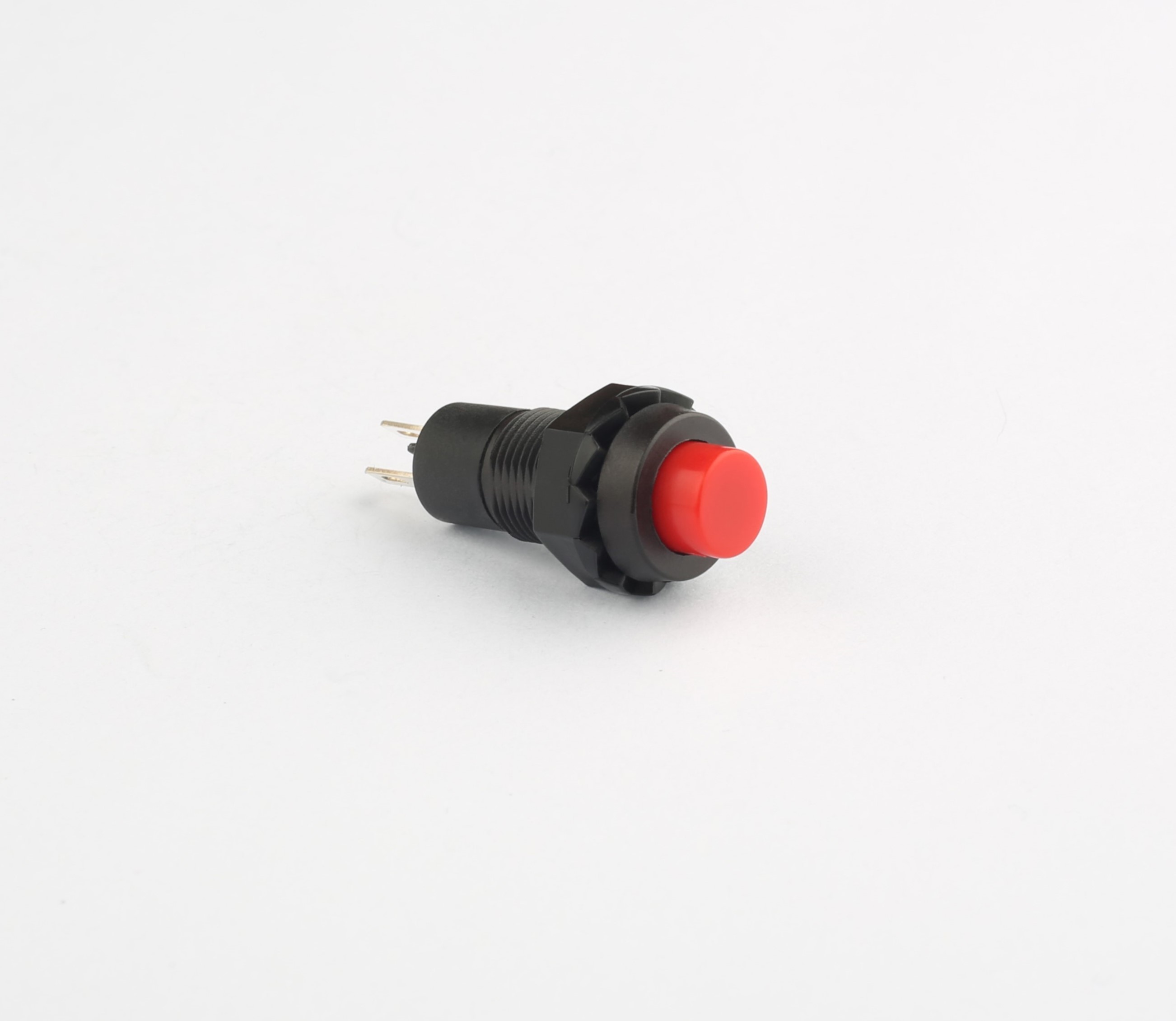 Zhongxing Wright SPST NO Self-locking Momentary 10mm Round Screw Thread Push Button Switch