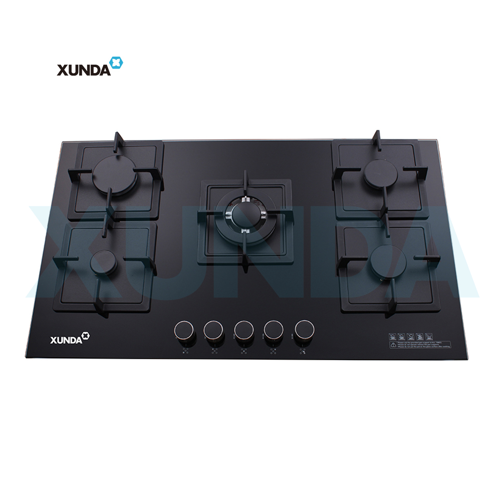 XUNDA 5 burners European style built in gas hob gas stove gas cooktops F5-B90M3D