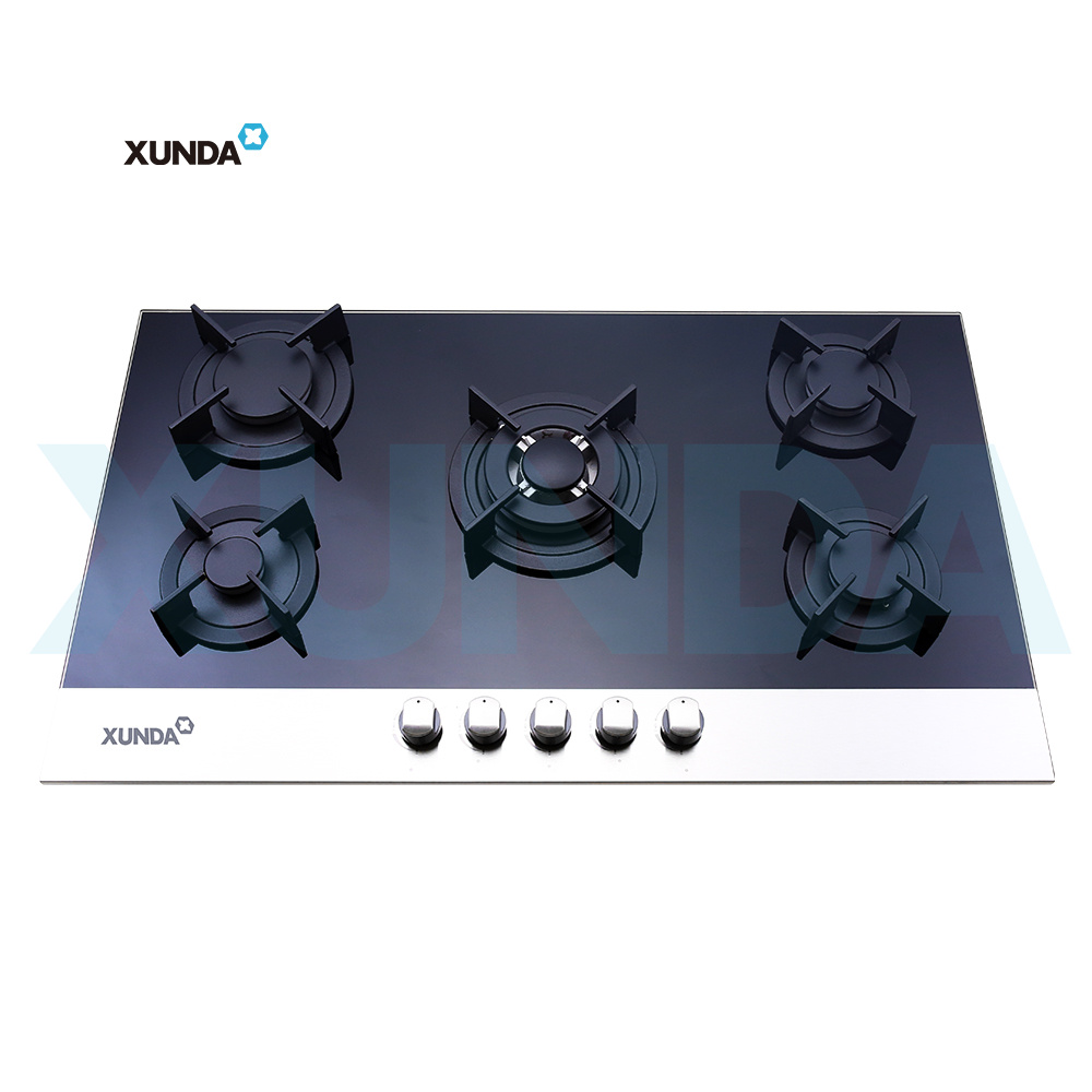 XUNDA 5 burners European style built in gas hob gas stove gas cooktops F5-B90M3EA