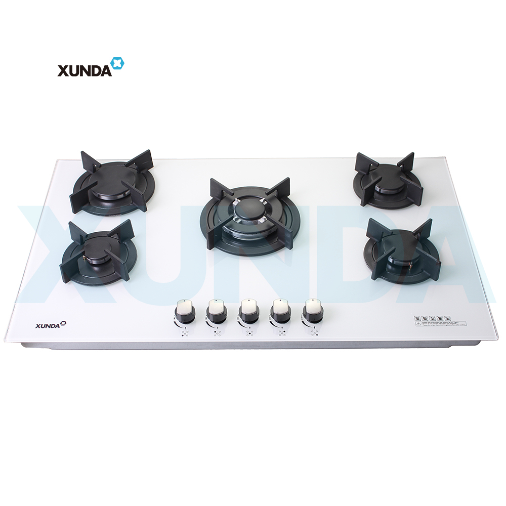 XUNDA 5 burners European style built in gas hob gas stove gas cooktops F5-B90M3E