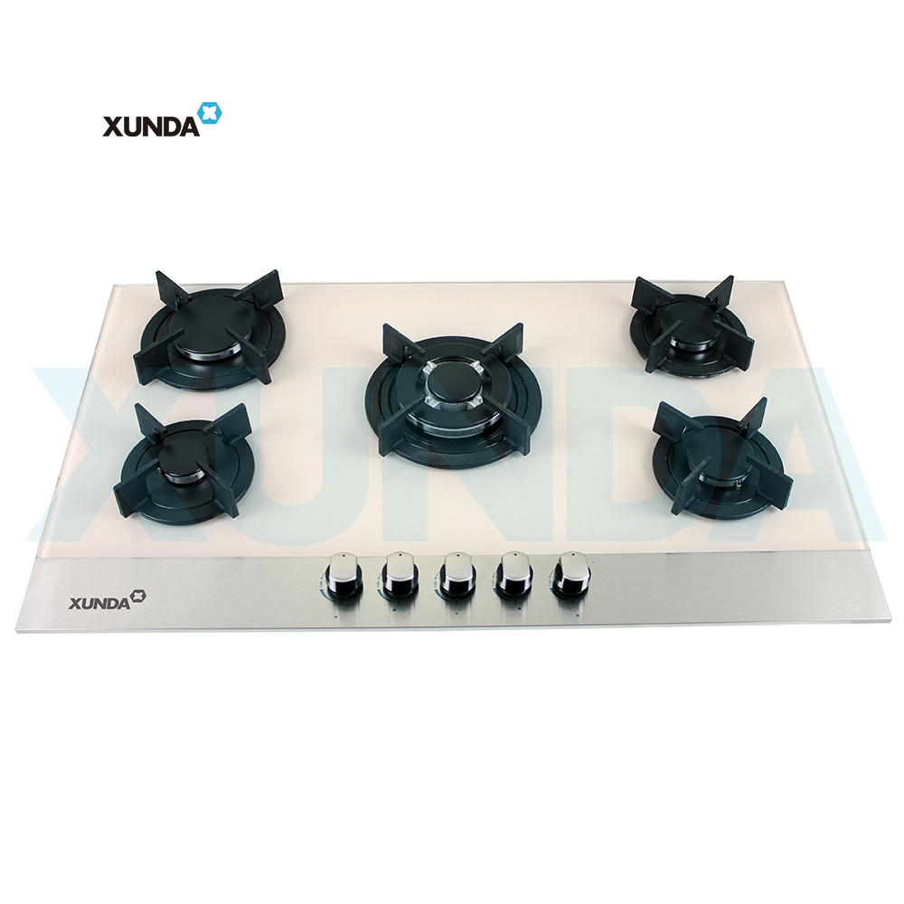 XUNDA 5 burners European style built in gas hob gas stove gas cooktops F5-B90M3EA