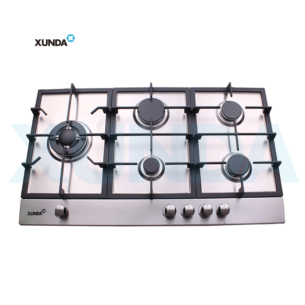 XUNDA 5 burners European style built in gas hob gas stove gas cooktops F5-S90L4B