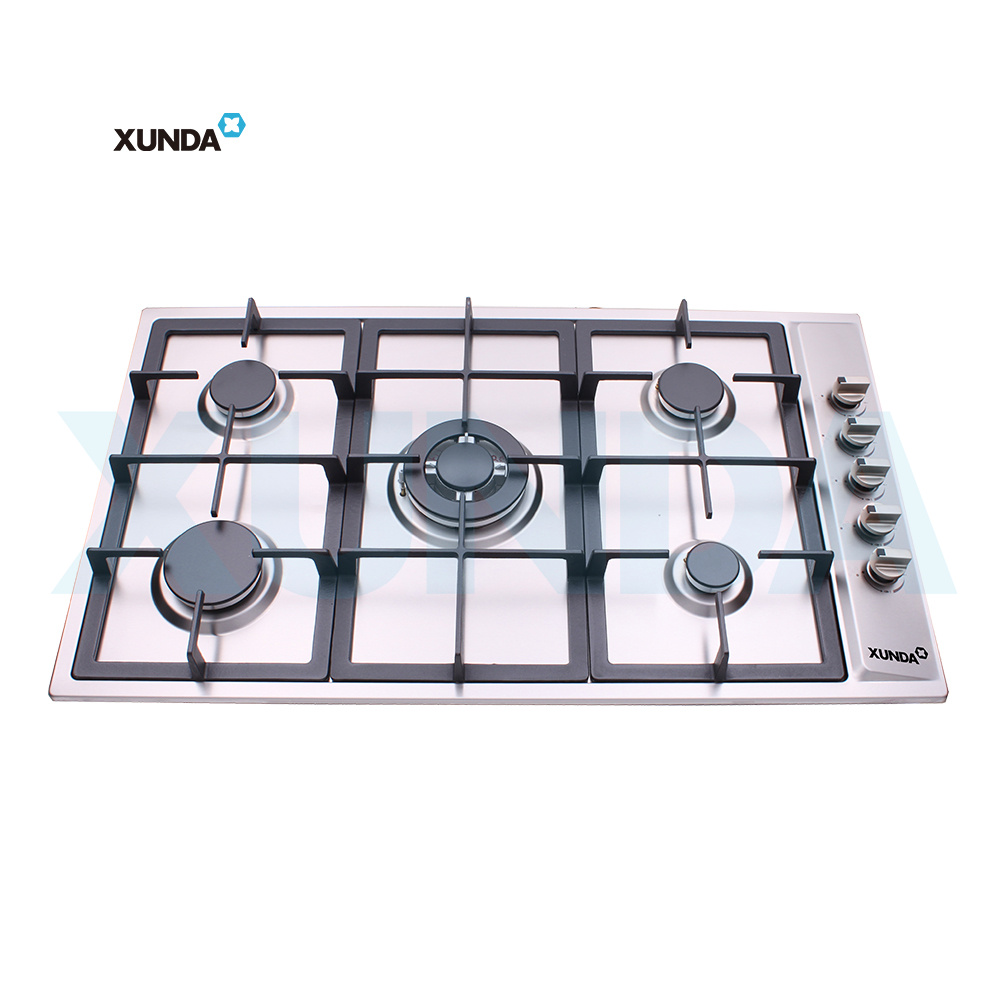 XUNDA 5 burners European style built in gas hob gas stove gas cooktops F5-S90M1B