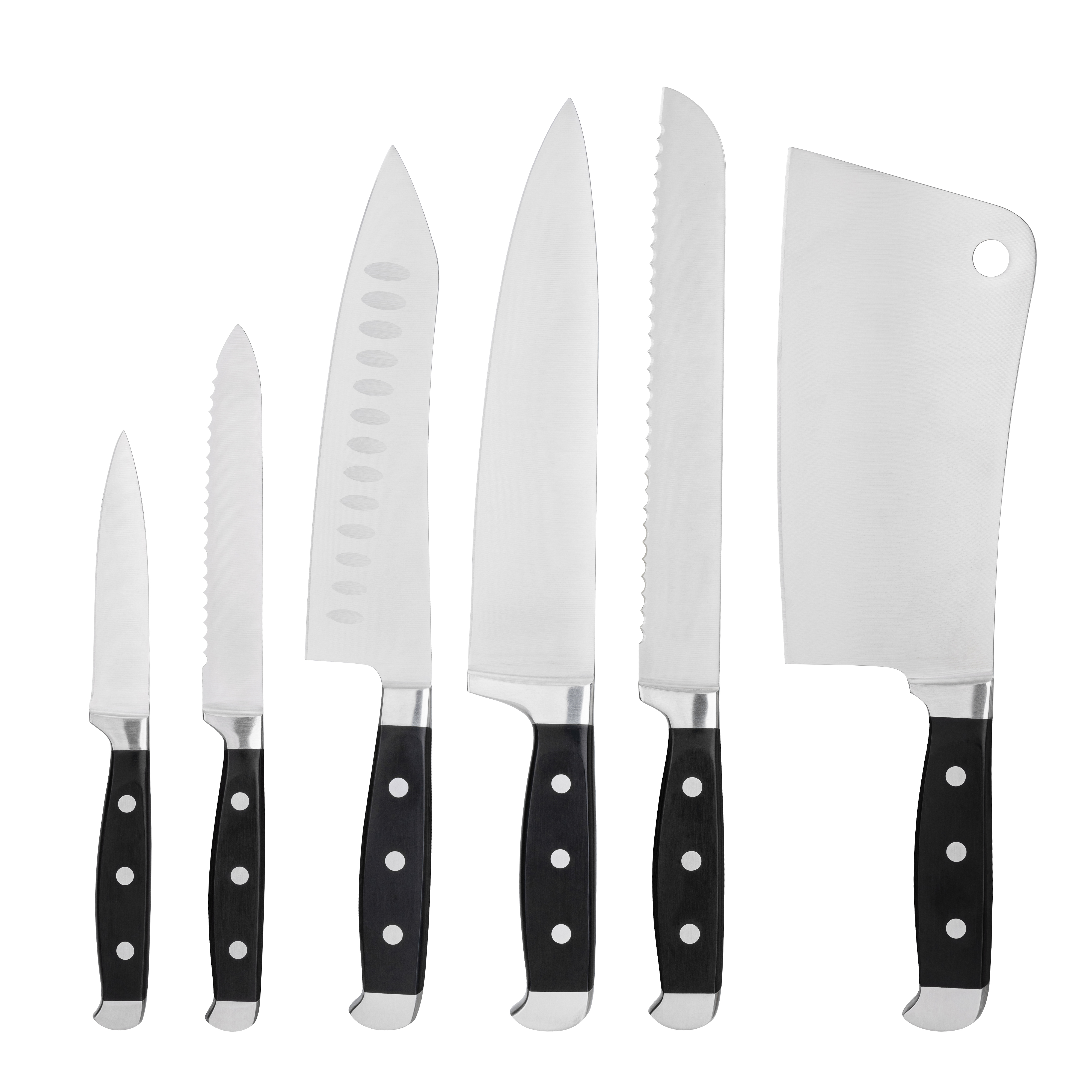 6pcs stainless steel kitchen knife set