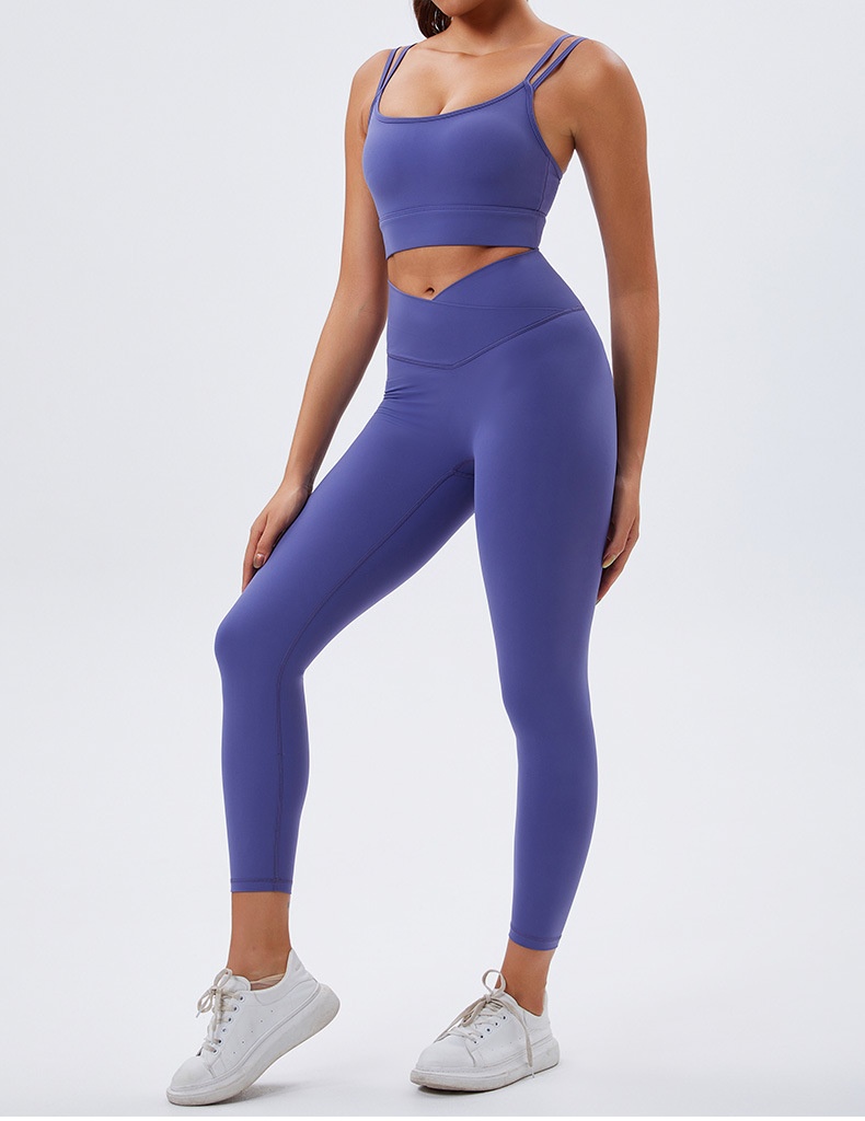 Thin shoulder yoga suit