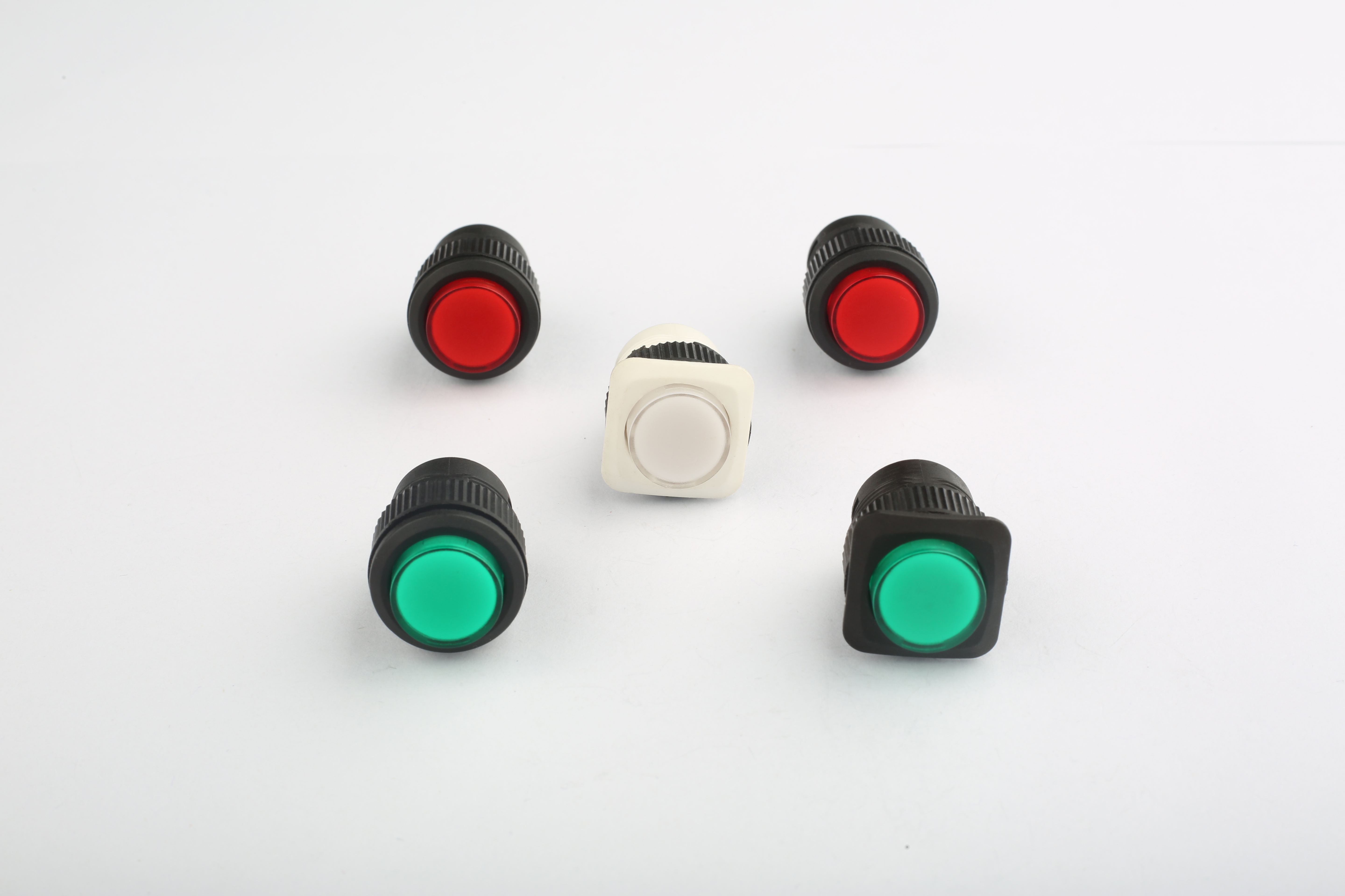 Zhongxing Wright 16mm Momentary Round Square Illuminated Push Button Switch 2/6/12/24/110/220V